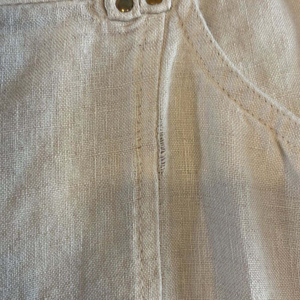 JM Collection Linen Capris | SZ 12 - Picture 9 of 11